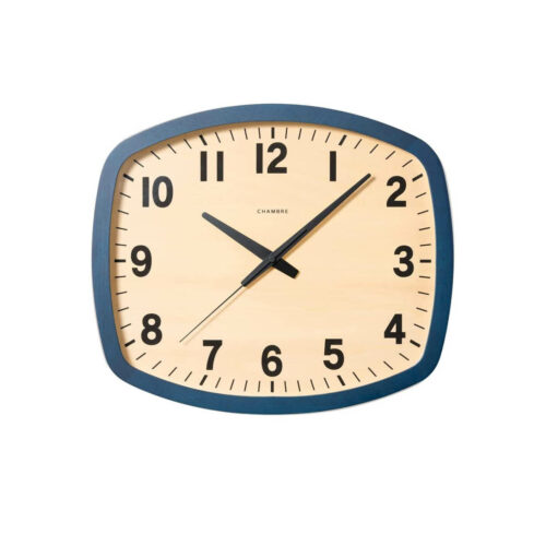 Chambre R Square Wall Clock Navy