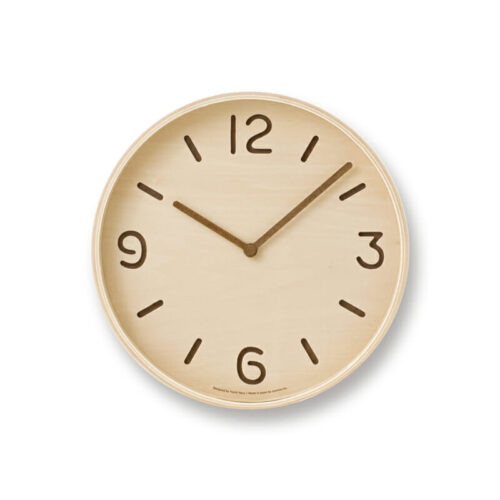 Lemnos Wall Clock Natural