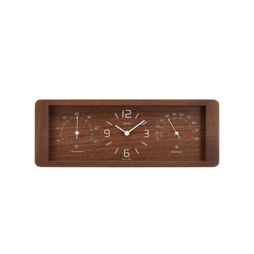 Lemnos Wall Clock Yokan Brown
