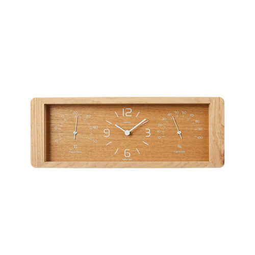 Lemnos Wall Clock Yokan Natural