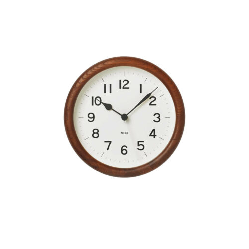 Lemnos Wall Clock MIKI Brown