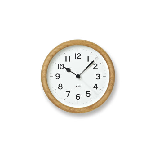 Lemnos Wall Clock MIKI Natural