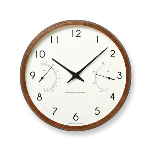 Lemnos Wall Clock Campagne Air Brown