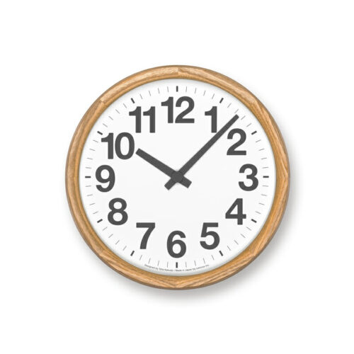 Lemnos Wall Clock Ash Natural