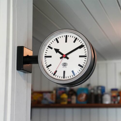 double side wall clock dulton