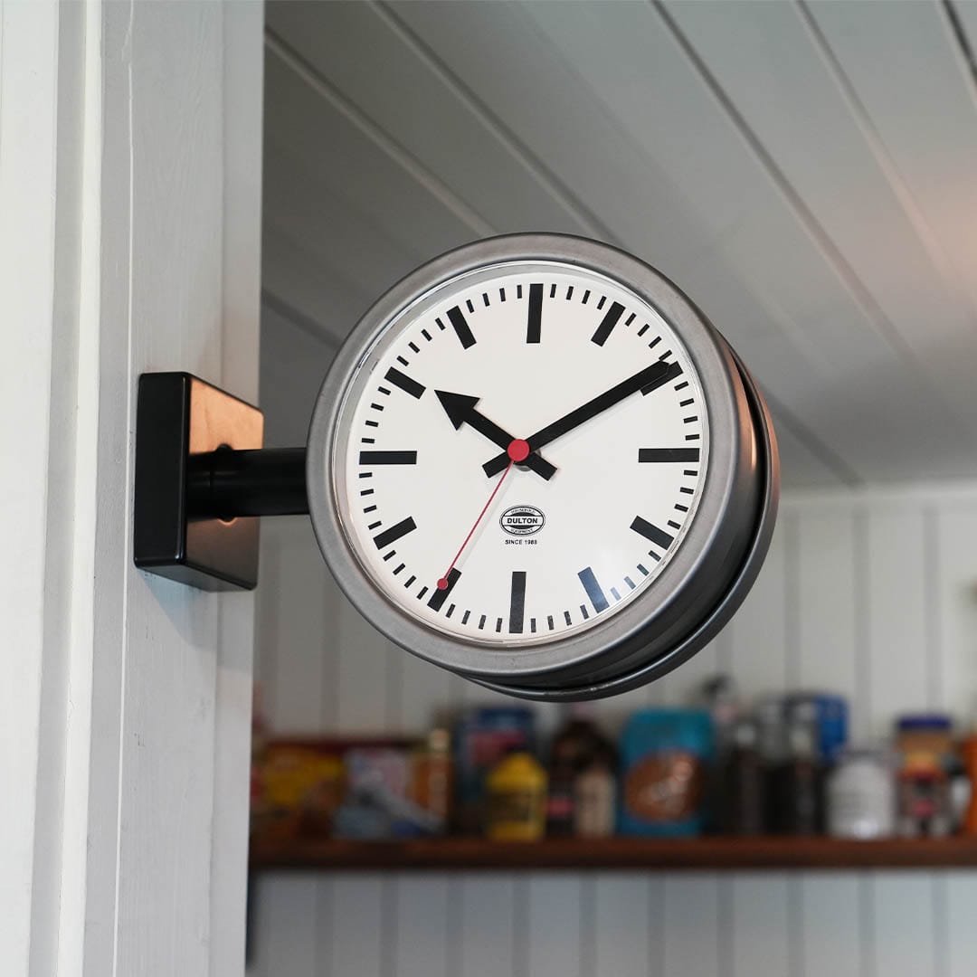 double side wall clock dulton