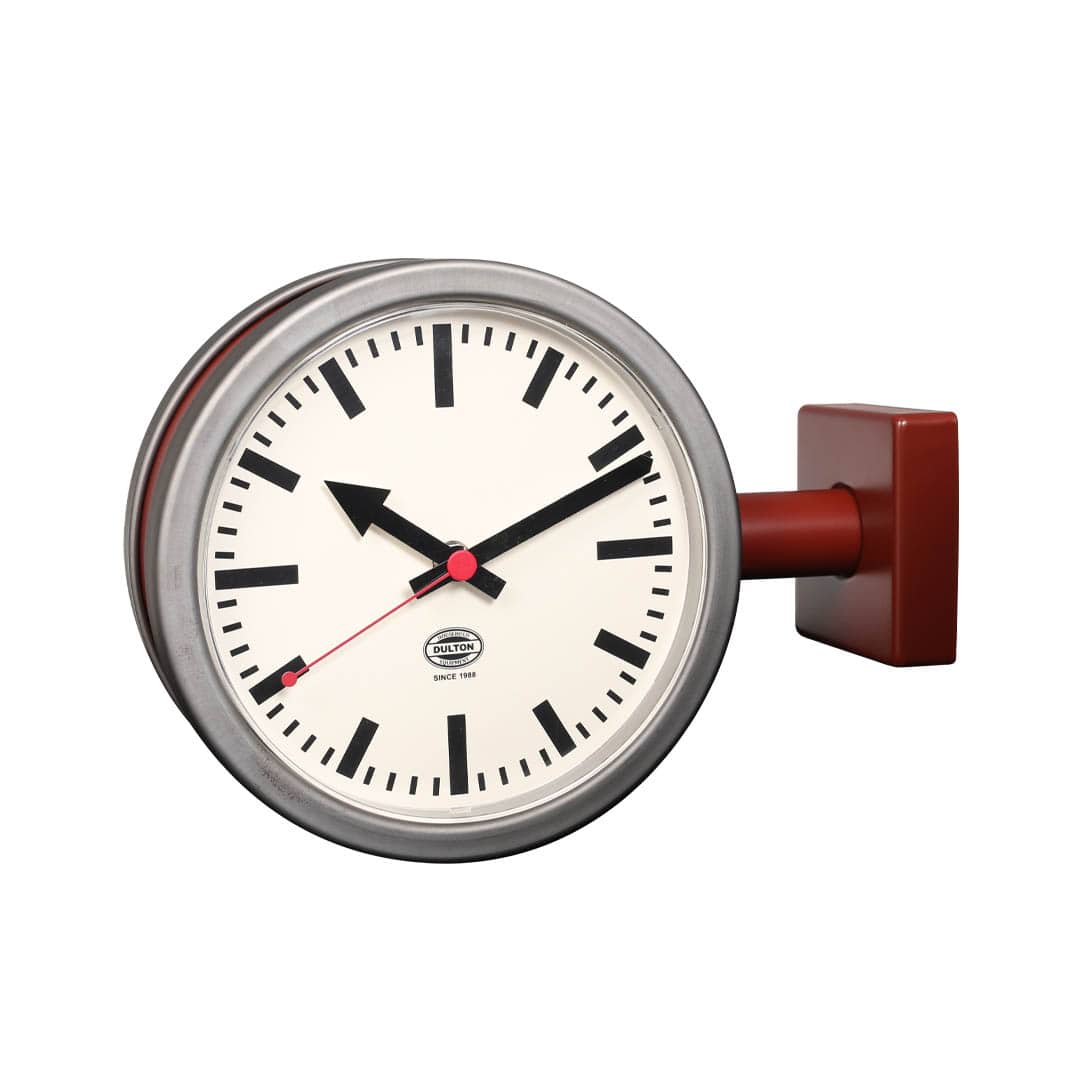 double side wall clock dulton