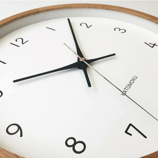 Katomoku Wall Clock Muku 13 Oak - Image 4