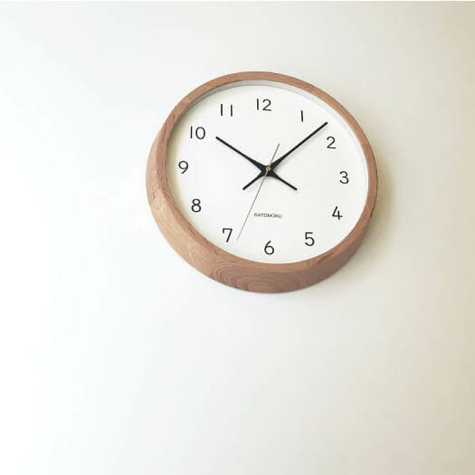 Katomoku Wall Clock Muku 13 Oak - Image 2
