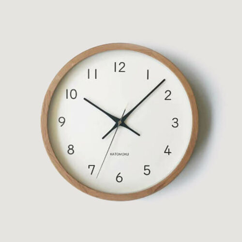 Katomoku Wall Clock Muku 13 Oak