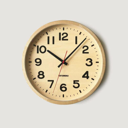 Katomoku Wall Clock Muku 15 Ash