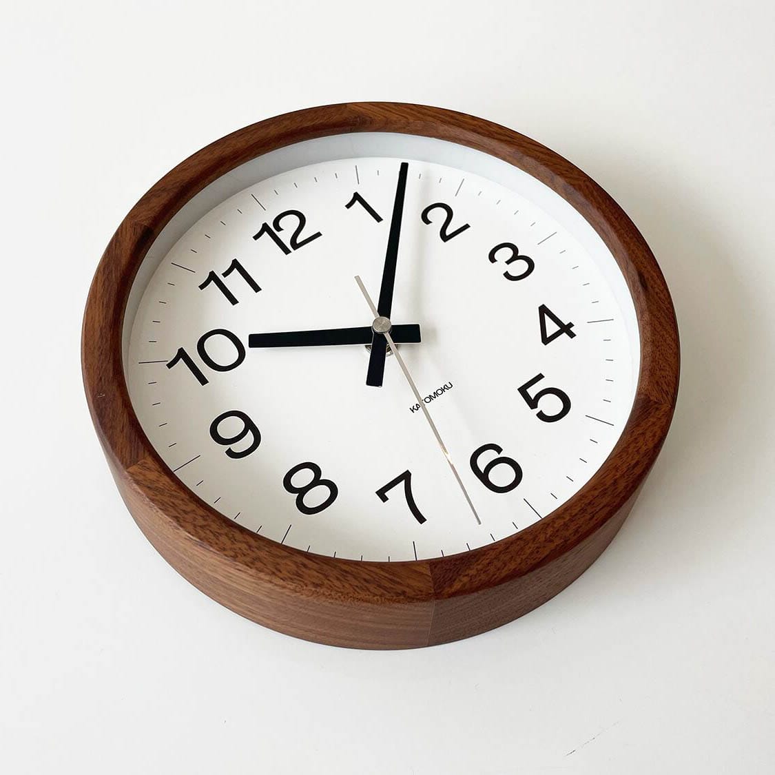 Katomoku Wall Clock Muku 16 Walnut - Image 2