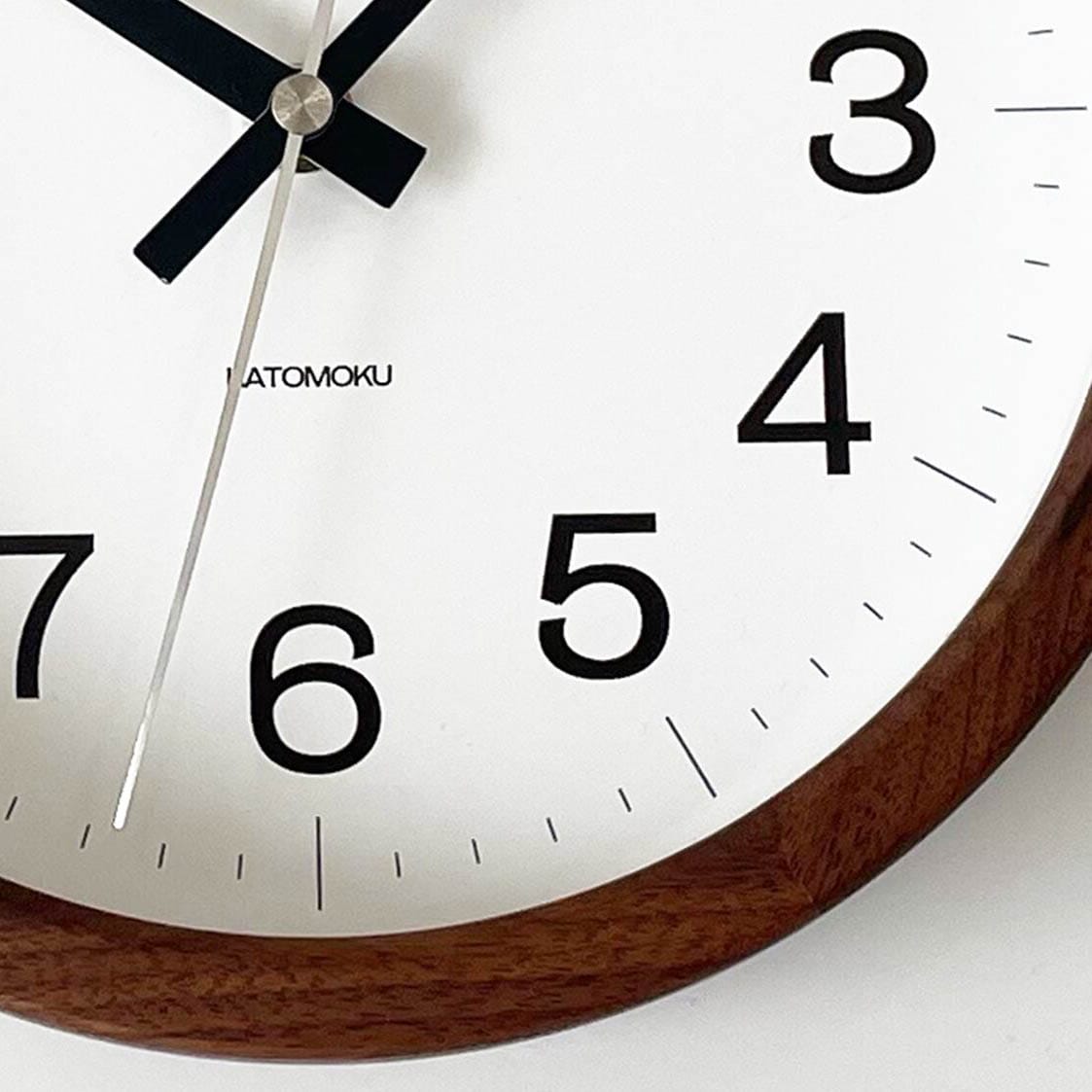 Katomoku Wall Clock Muku 16 Walnut - Image 3
