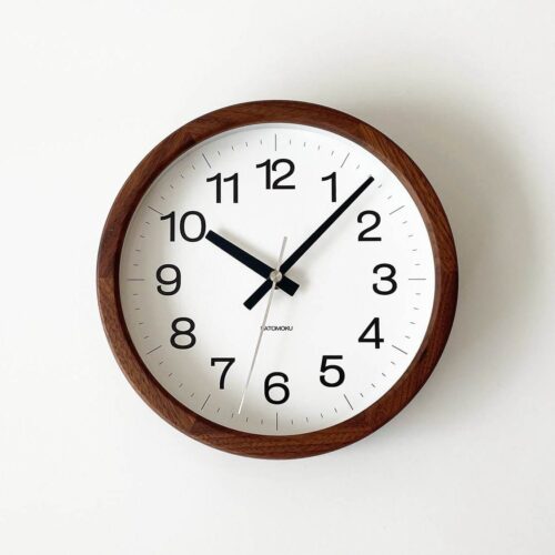 Katomoku Wall Clock Muku 16 Walnut