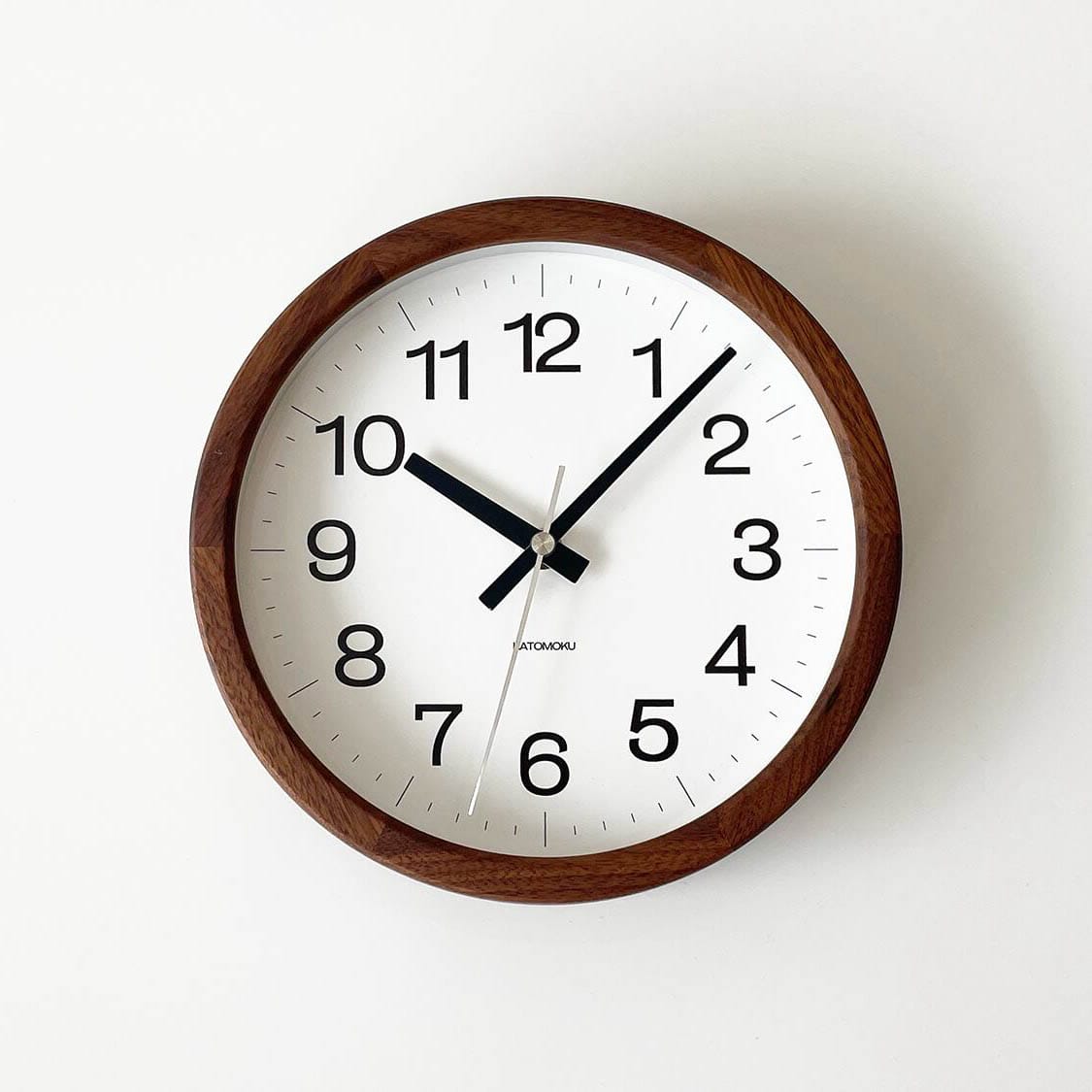 Katomoku Wall Clock Muku 16 Walnut
