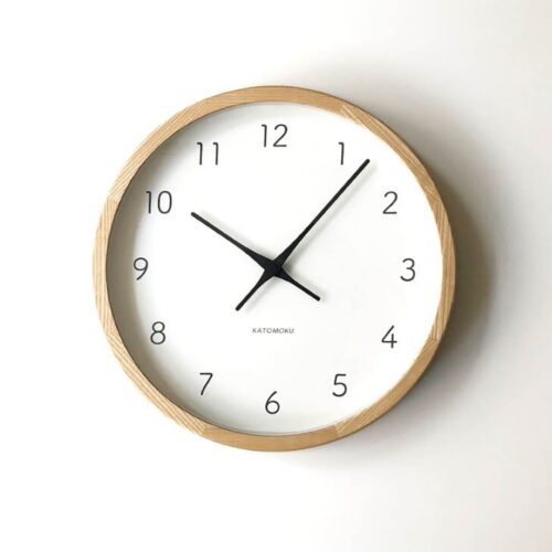 Katomoku Wall Clock Muku 7 Ash