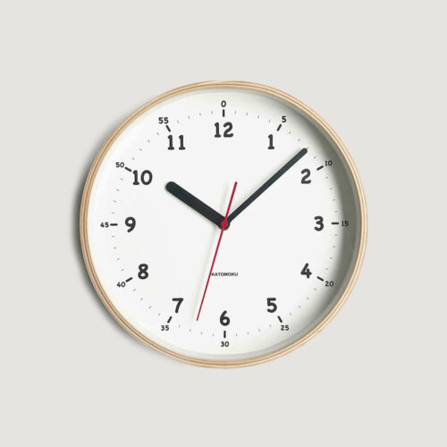 Katomoku Wall Clock Plywood 10