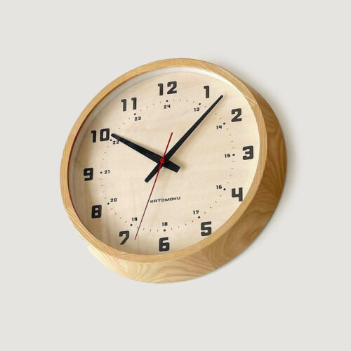 Katomoku Wall Clock Muku 8 Ash