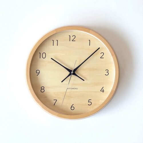 Katomoku Wall Clock Muku 7 Beech
