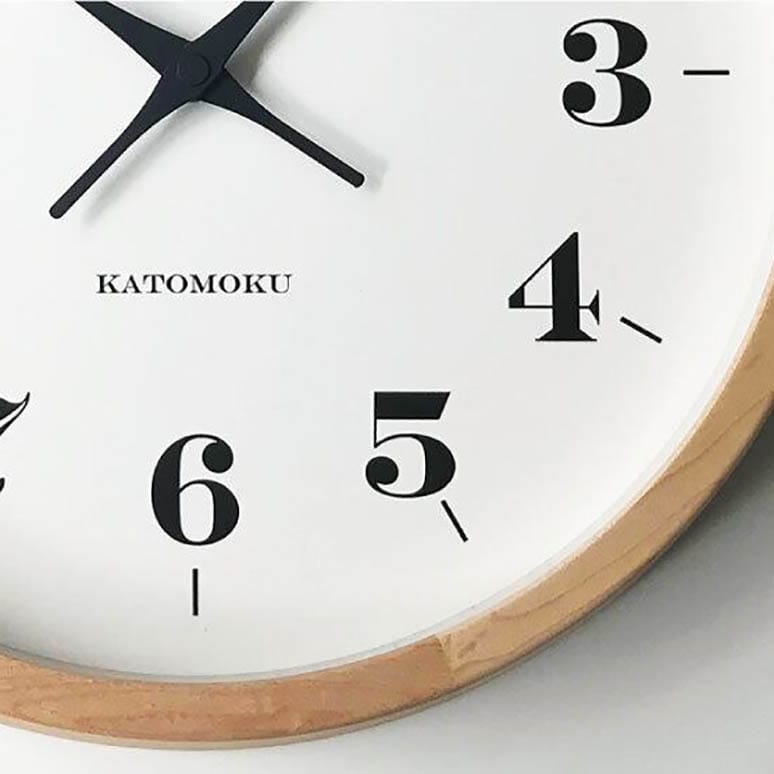 Katomoku Wall Clock Muku 12 Ash - Image 4