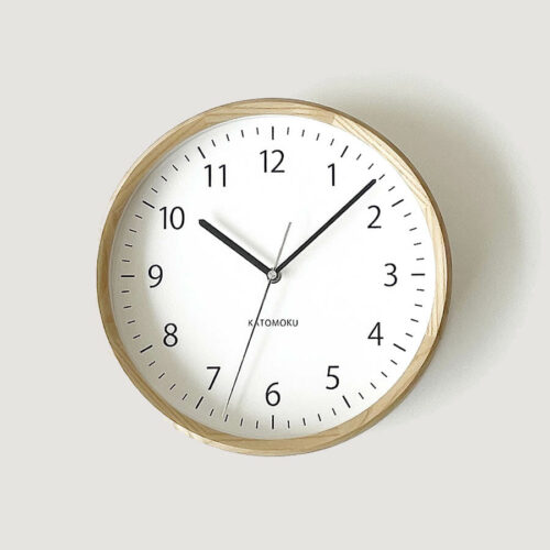 Katomoku Wall Clock Muku 4 Ash