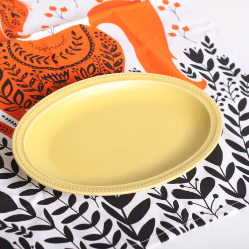 Bread and Rice Oval Plate