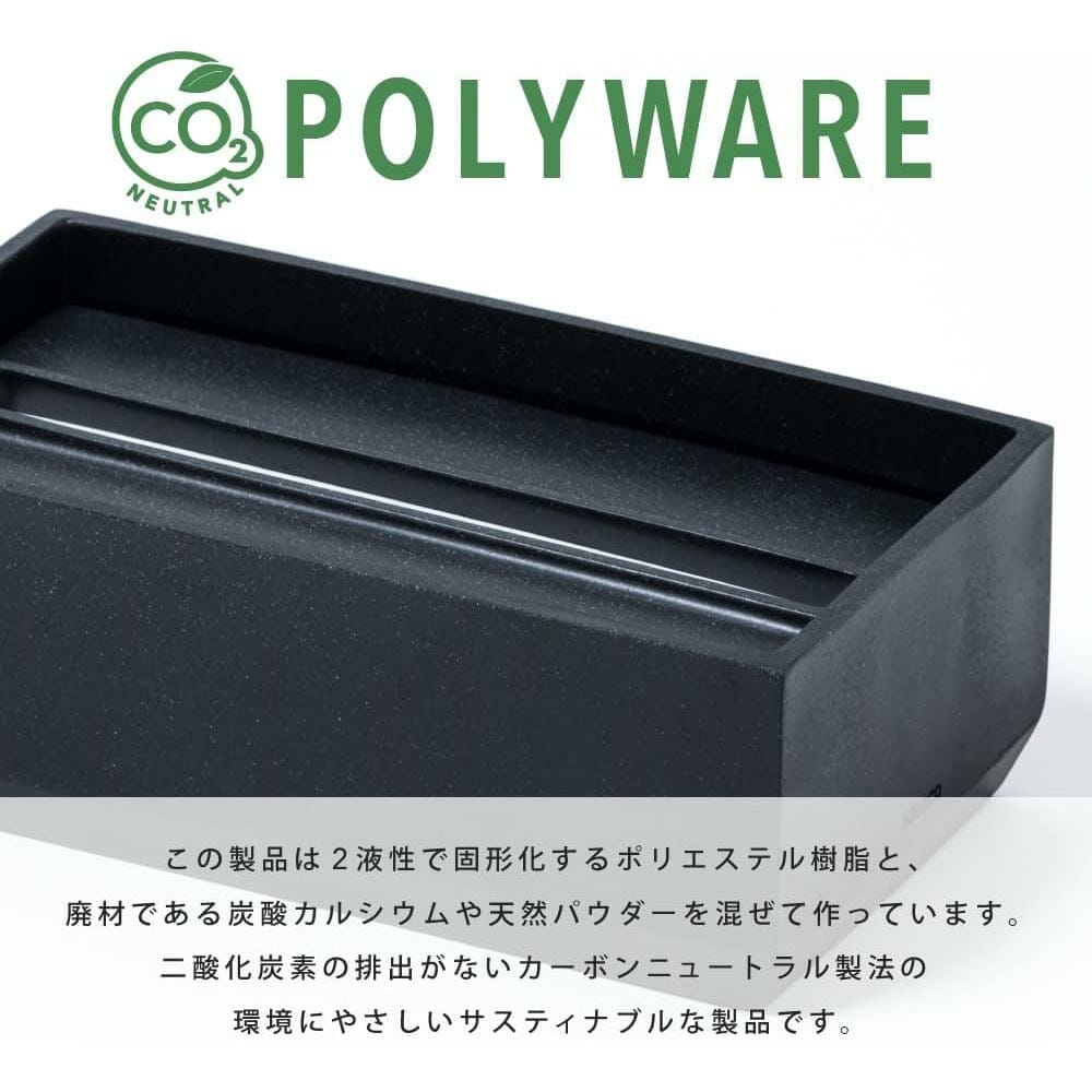 Ideaco Torel Napkin Box Stone Black - Image 3