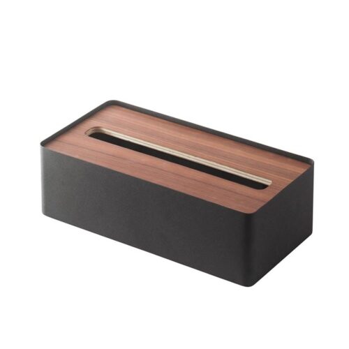 YAMAZAKI Rin Tissue Box Rectangular Black