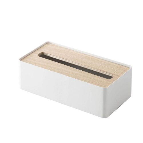 YAMAZAKI Rin Tissue Box Rectangular White